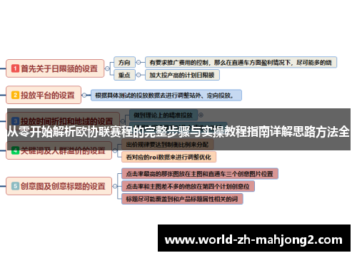 从零开始解析欧协联赛程的完整步骤与实操教程指南详解思路方法全